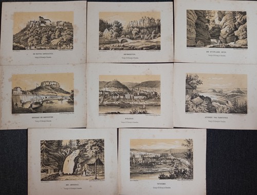 Lithographien sächsische - -,