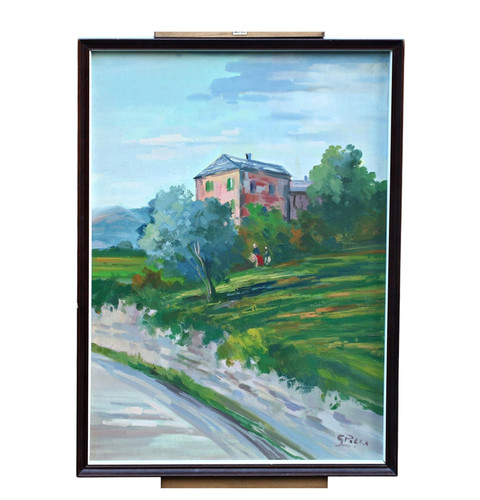 Landschaft mit landhaus - landschaft,