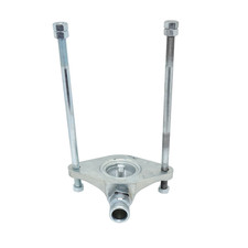 Druckflansch mit Zugstangen