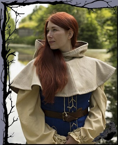 Mittelalter larp gugel wolle - mittelalter,