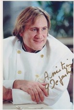 GERARD DEPARDIEU Original Autogramm signiertes Foto Print Bild Top Portrait