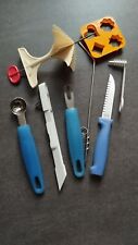 Set von Garnierwerkzeug Für Obst Und Gemüse 