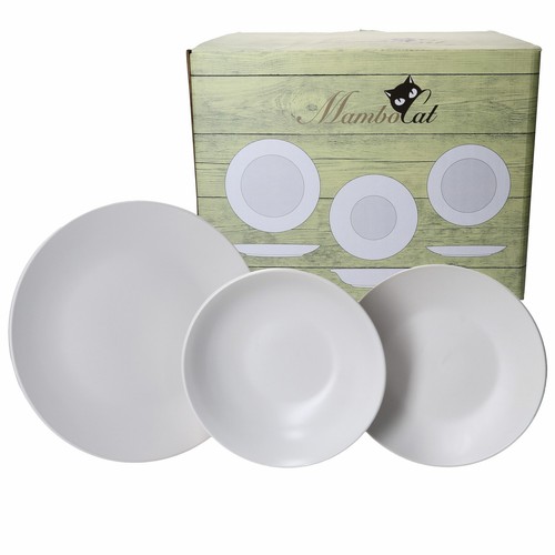 White biata tlg teller set - 18-tlg.,