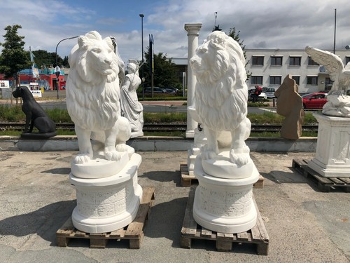 Gartenfigur löwe xxl - 2er, set