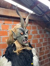 Krampus Holzmaske Perchten kompl. mit Gewand Häs Fasnet Fasching