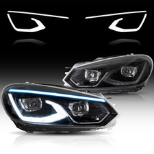 VLAND FULL LED Scheinwerfer für Volkswagen VW Golf 6/MK6 TSI TDI GTD 2010-14 E9