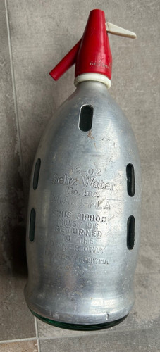 Antike siphon flasche - antike, aus