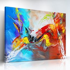 Abstraktes Leinwandbild Buntes