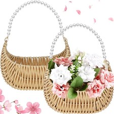 2 Stück Rattan-Korb für