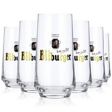 6x Bitburger Bierglas