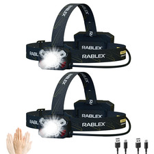 2x Profi LED Stirnlampe 1200