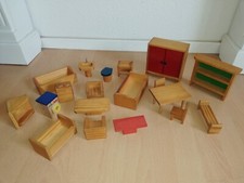 Original 70er zwei blaue Holz