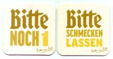 sehr schöner Bierdeckel Bitburger  Bitte noch 1  Bitte schmecken lassen      B