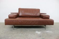 Rolf Benz Dono6100 Couch Zweisitzer Braun Leder Ausziehbar Liege Designer Sofa