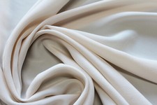 Seidenstoff 11,00€/m² reine Seide,Crepe de Chine beige G2 zum Meterpreis