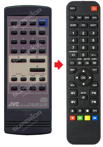 Ersatz fernbedienung für jvc - ersatz,
