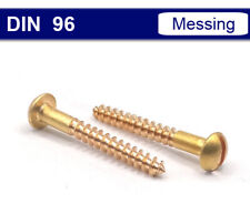 Halbrundkopf Holzschrauben DIN 96 mit Schlitz Ø 2-6 mm - halbrund - Messing gelb