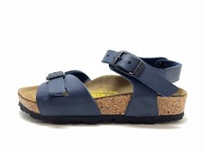 Birkenstock Rio Sandale Sandalette Pantolette Kinder Blau EU 26 US 9,5