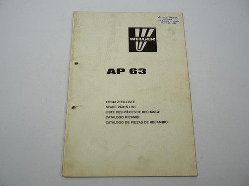 Welger ap63 ballenpresse - ap63,
