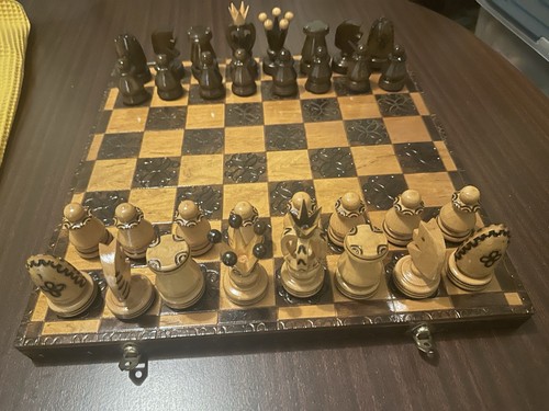 Antikes schachspiel mit - schachspiel,
