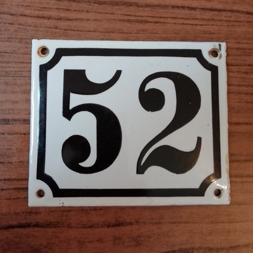 Emailleschild weiß schwarz - emailleschild,