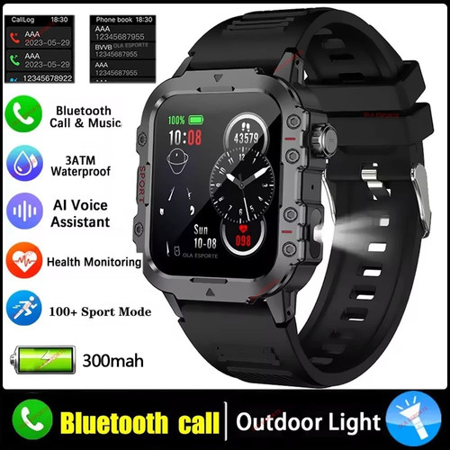 Militär smartwatch herren mit - militär,