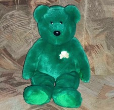 XL Ty Beanie Buddies Collection 1998 Glücks Kleeblatt Teddy Bär TOP! 35 cm