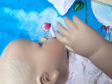 Rarität ! Viktorianische Taufpuppe Franklin Mint mit Zertifikat hoher NP.