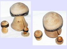 Deko - 3 Holzpilze – der