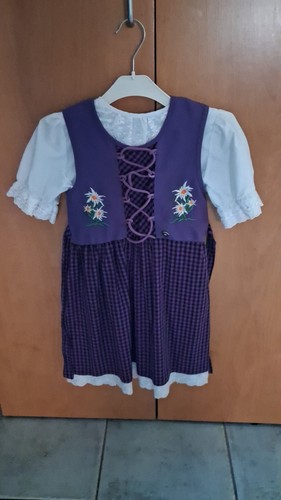 Dirndl 110 116 mädchen lila - dirndl,