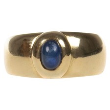 Damen ring gold 585 mit - gold, saphir