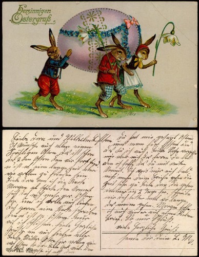Ansichtskarte ostern easter - ansichtskarte,