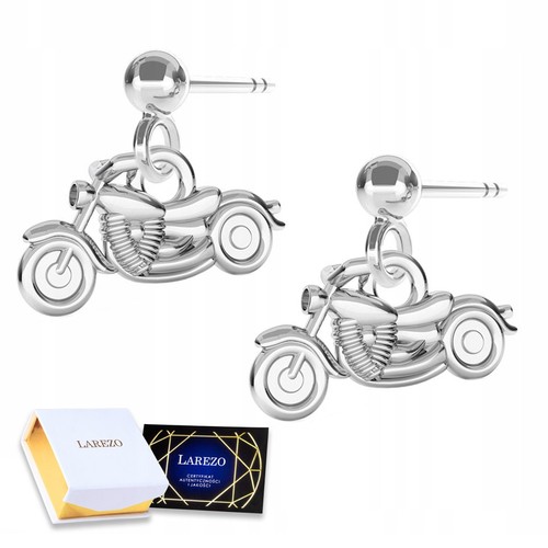 Silberne motorrad ohrstecker - silberne, motorrad-ohrstecker