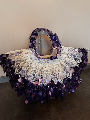 Korbtasche mit spitze und - korbtasche,