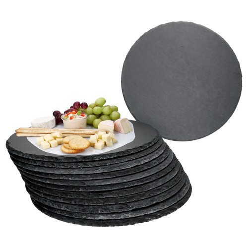 12x schieferplatten rund - 12x,