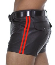 AW545 Ledershorts+Roten