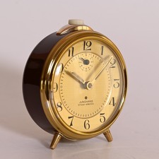 Unbenutzter Mechanischer Junghans Wecker Trivox silentic braun Vintage 70er VTG