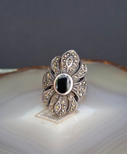 Ring Silber 925 Onyx Markasit