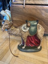 Sehr schöne alte Krippenfigur Kamel Camel aus Gips Skulptur  ca. 18 cm