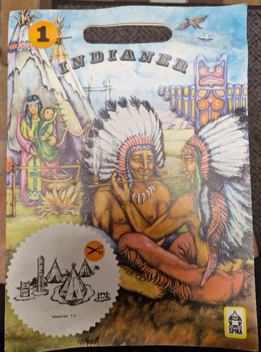 Spika bastelbogen indianer - bastelbogen,