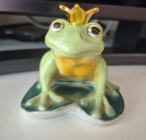 Porzellan figur froschkönig - porzellan,