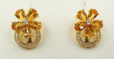 Citrin - Ohrringe,  Ohrstecker