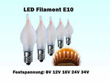 LED Filament E10 Topkerzen