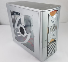 Techsolo TC-10SR PC Desktop Midi Tower Case ATX Modding Gehäuse Tower Silber OK