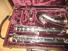 ALTKLARINETTE "THIBOUVILLE FRERES " -HOLZ-BÖHM- TIEF ES -GENERALÜBERHOLT