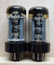 Pair: RFT 6V6 6П6С | SEHR GUT ✅ Röhren Tube Valve old RARE ( 6V6 6V6GT )