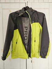 Pro-X Elements Kinder Regenjacke Tanis, anthrazit / wild lime,  Gr. 164
