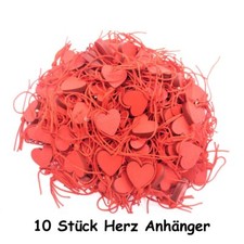 Herz Anhänger 10 Stk Holz