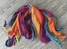  LSBTIQ Regenbogen Schal Tuch Fair Trade 180x60 cm rainbow 