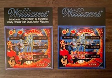Williams Contact / 2 Flyer (deutsch + US) / Pinball Flipper